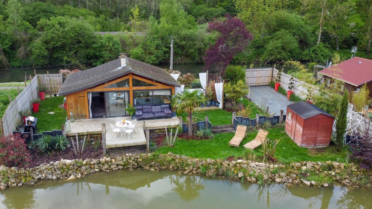 Kaebane 85, Lodge Avec Spa Au Bord De L'Eau Prouilly Bagian luar foto