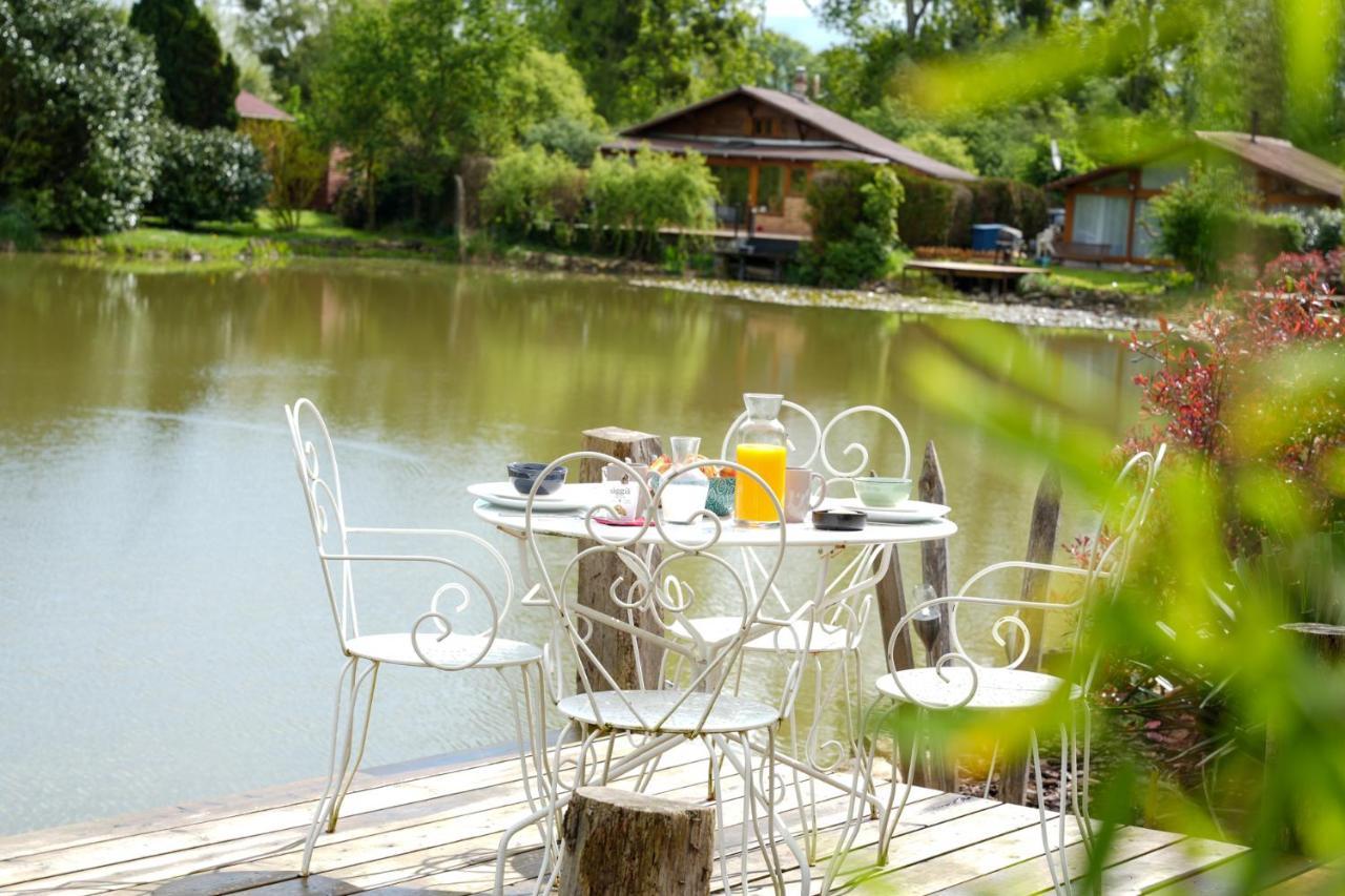 Kaebane 85, Lodge Avec Spa Au Bord De L'Eau Prouilly Bagian luar foto