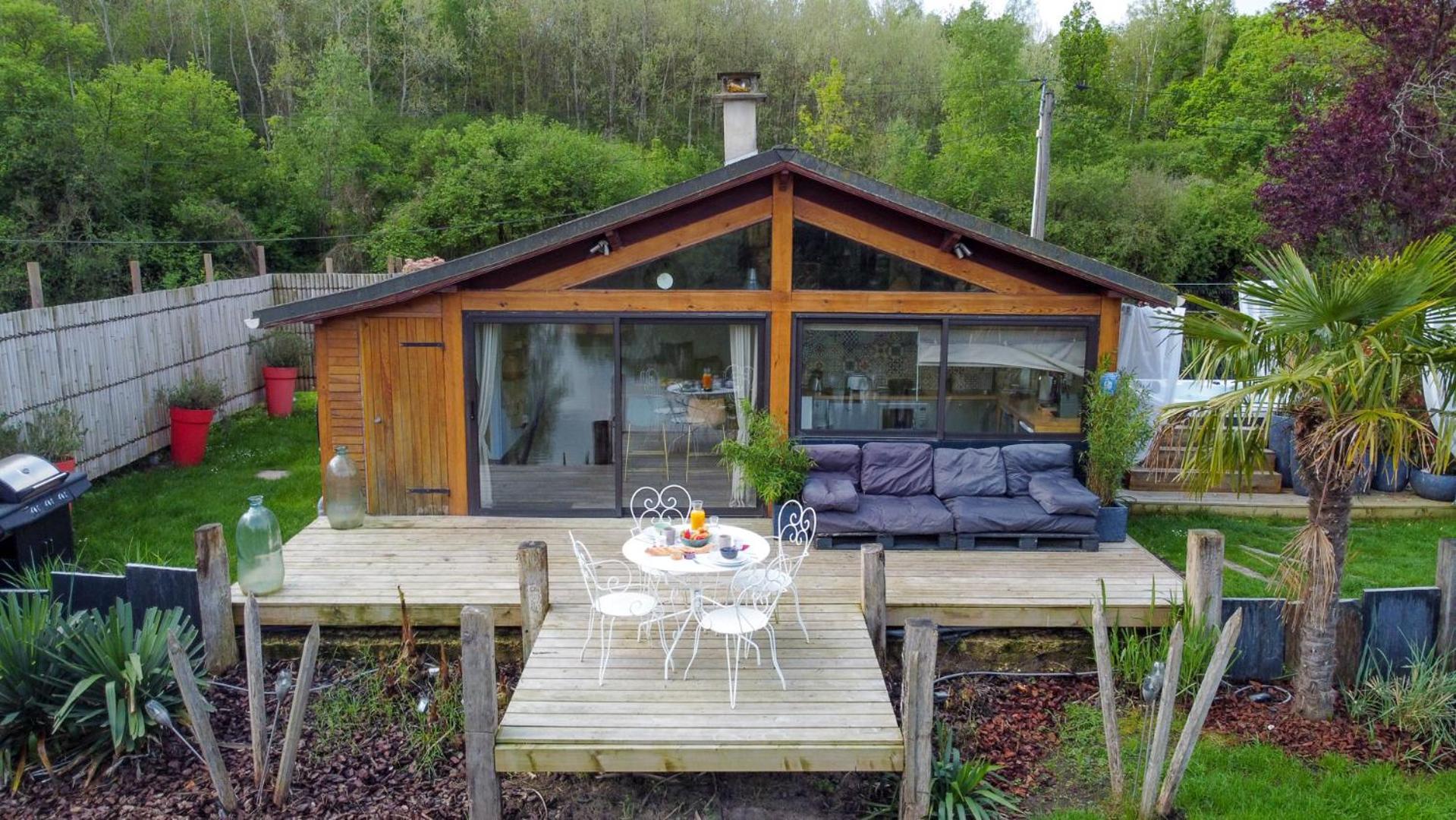Kaebane 85, Lodge Avec Spa Au Bord De L'Eau Prouilly Bagian luar foto
